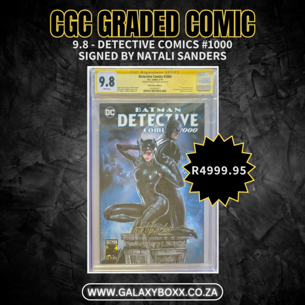 CGC Graded Comic 9.8 - Batman Detective Comics #1000 (Signed by Natali Sanders)