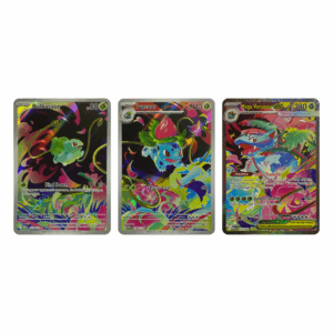 Mega Evolution Trio: Bulbasaur, Ivysaur & Venusaur Trio