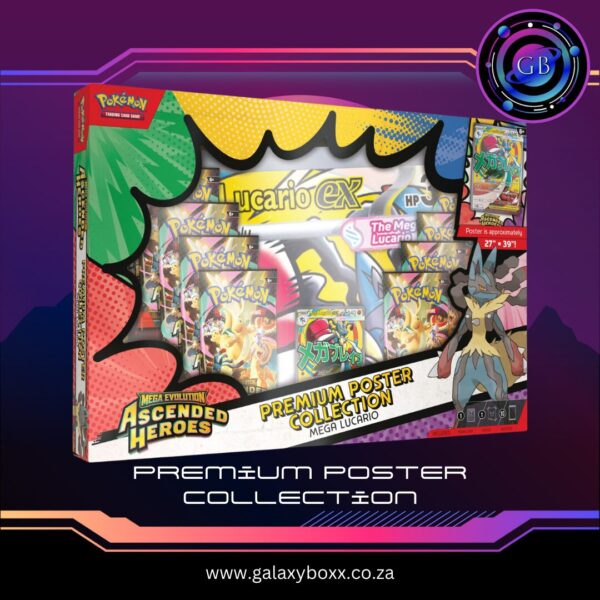 Pokemon: Ascended Heroes - Premium Poster Collection (Mega Lucario ex)