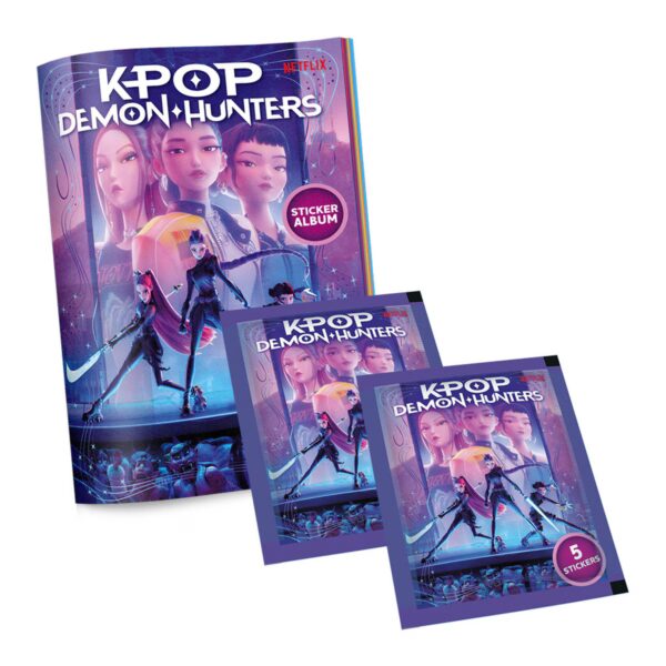 KPop Demon Hunters: Sticker Album + 2 Sticker Packs