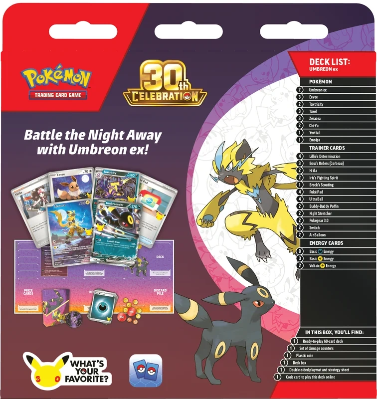 Pokemon: 30th Celebration Battle Deck - Umbreon ex - Image 2